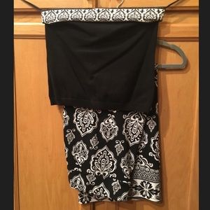 White House Black Market Tube Top Matching Skirt
